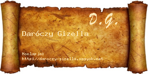Daróczy Gizella névjegykártya